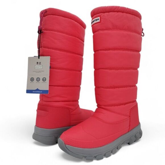 Hunter Women's Size 9 Red Intrepid Waterproof Tall Snow Boot - Picture 10 of 15